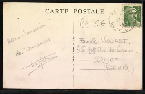 AK Talmay /Côte-d`Or, Route de Renève