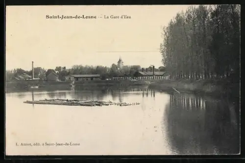 AK Saint-Jean-de-Losne, la Gare d'Eau