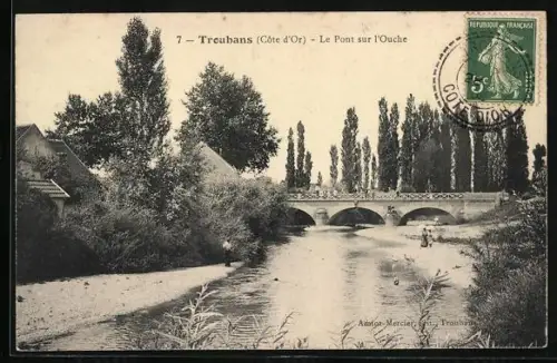 AK Trouhans /Côte-d`Or, Le Pont sur l`Ouche