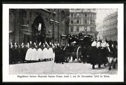 AK Wien, Begräbnis Kaiser Franz Josef I. 1916