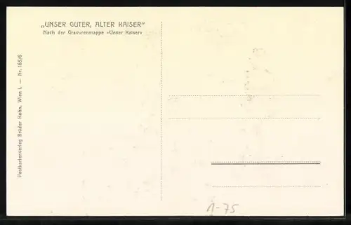 AK Der Kaiser und sein Generalstabschef von Hötzendorf
