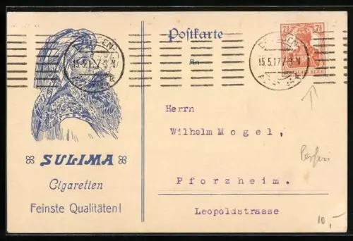 Künstler-AK Rauchender Araber mit Turben, Reklame für Sulima-Cigaretten