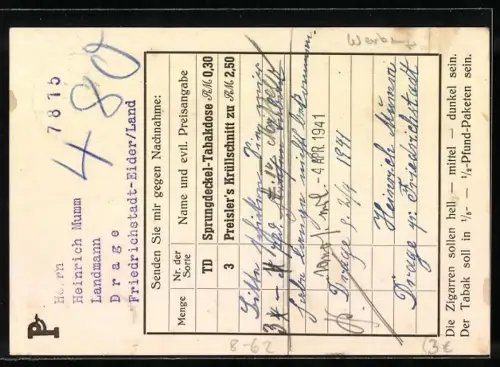 AK Bredstedt, B. Preisler Tabak- und Zigarrenfabrik