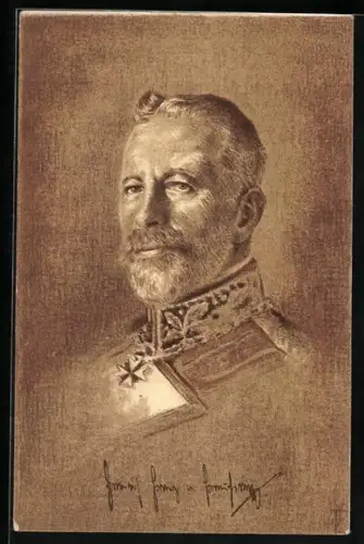 Künstler-AK Prinz Heinrich von Preussen in Uniform