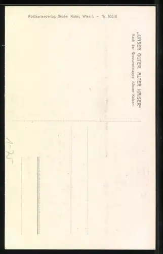 AK Der Kaiser begrüsst seinen Bundesgenossen, Franz Josef I. und Wilhelm II.