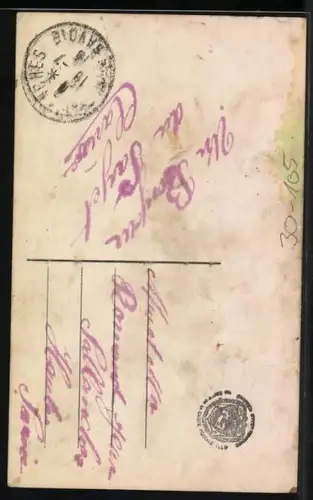 AK Quand tu seras grand, Mon enfant souviens..., Heeresführer und Knabe