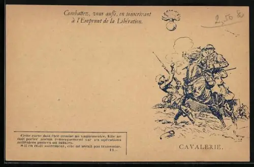 AK Cavalerie, Combattez, vous aussi, en souscrivant à l`Emprunt de la Libération