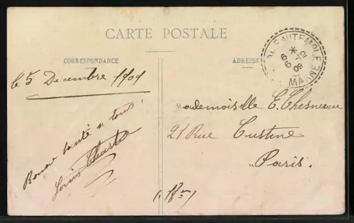 AK La Cavalerie légère en manoeuvre, Descente dans un fossé profond