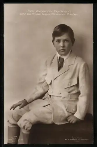 AK Prinz Alexander Ferdinand, Sohn des Prinzen August Wilhelm von Preussen