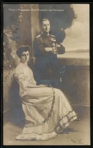 AK Prinz und Prinzessin Eitel Friedrich von Preussen