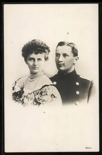 AK Prinz Eitel Friedrich von Preussen mit seiner Gattin