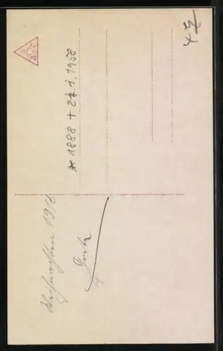 AK Ganzkörperporträt Prinz Oskar von Preussen in Uniform