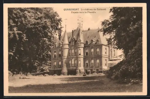 AK Quaremont, Le château de Calmont, Facade vers la Flandre
