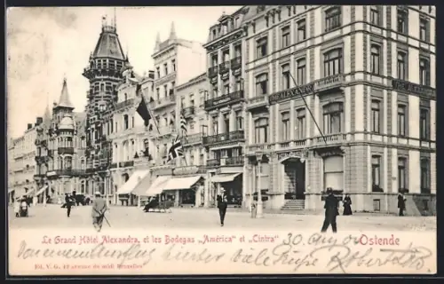 AK Ostende, Le Grand Hôtel Alexandra, et les Bodegas América et Cintra