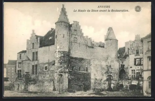 AK Anvers, Le Musée du Steen avant la Restauration