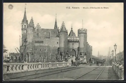 AK Anvers, Musée d`Antiquités du Steen