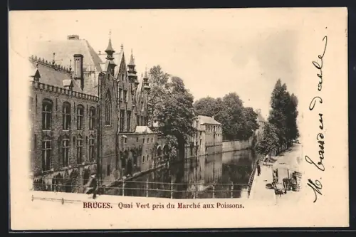 AK Bruges, Quai Vert pris du Marché aux Poissons