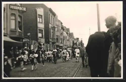 AK Blankenberge, Karneval 1937, Festumzug