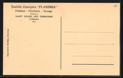 AK Saint-Gilles-lez-Termonde, Une vue de la retorderie