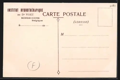 AK Bonsecours, Institut Hydrotherapique du Docteur Voet