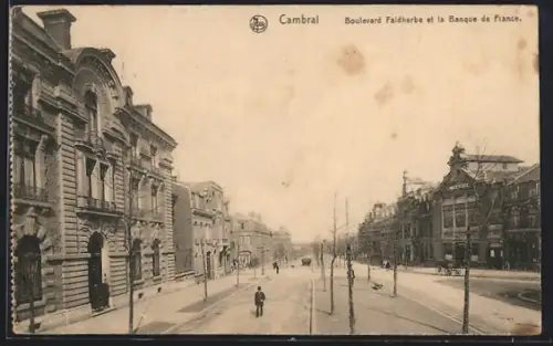AK Cambrai, Boulevard Faidherbe et la Banque de France
