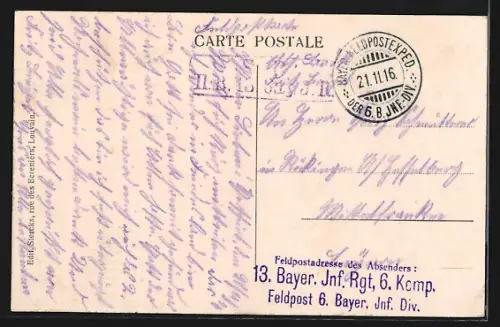 AK Louvain, Rue de la Station et le Theatrer