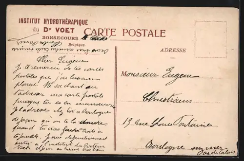 AK Bonsecours, Institut du Dr. Voet, Salle d`Entrée, Salon de Repos, Escalier d`Entrée