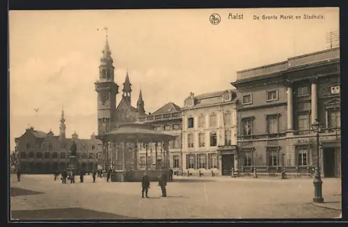 AK Aalst, De Groote Markt en Stadhuis