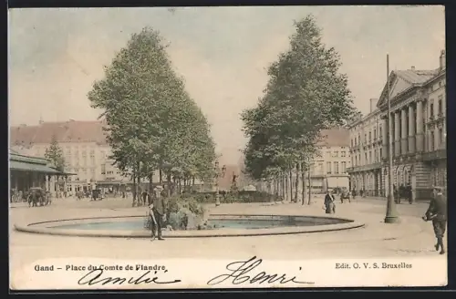 AK Gand, Place du Comte de Flandre