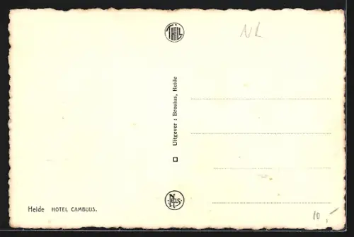 AK Kalmthout, Heide, Hotel Cambuus