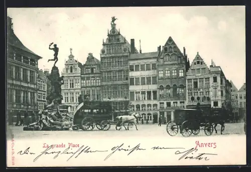 AK Anvers, La grande Place
