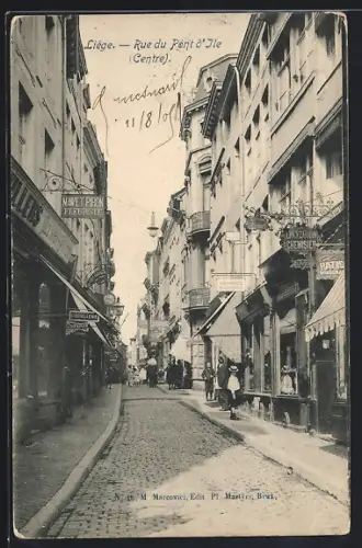 AK Liége, Rue du Pont d`Ile, Centre