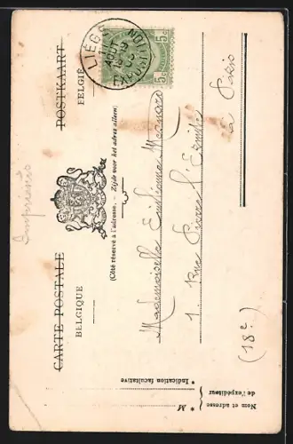 AK Liége, Rue du Pont d`Ile, Centre