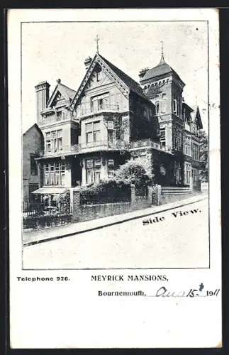 AK Bournemouth, Meyrick Mansions, Side View