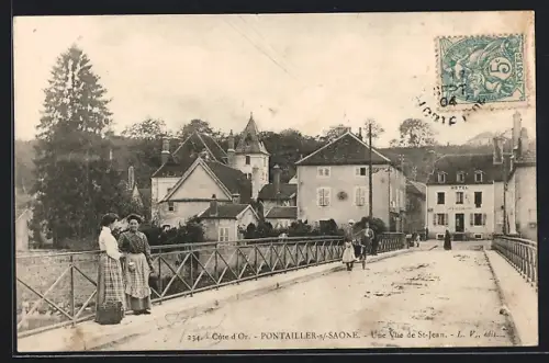 AK Pontailler-s-Saone, Une Vue de St-Jean