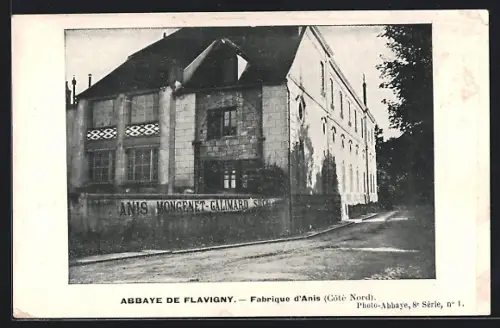 AK Flavigny /C.-d`Or, Abbaye de Flavigny, Fabrique d`Anis, Cote Nord