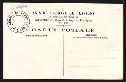 AK Flavigny /C.-d`Or, Abbaye de Flavigny, Fabrique d`Anis, Cote Nord