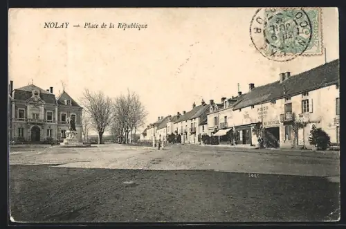 AK Nolay, Place de la Republique