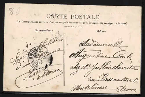 AK Nolay, Place Carnot mit Kirche und umliegenden Gebäuden