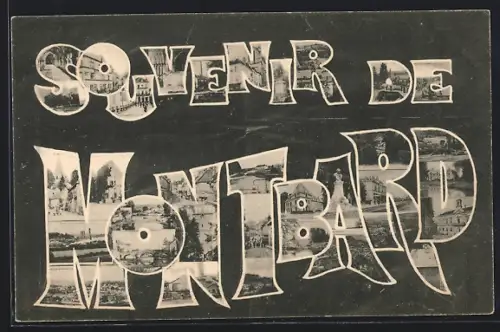 AK Montbard, Souvenir, Monument, Pont, Eglise