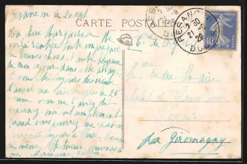 AK La Bussiere-sur-Ouche, Abbaye, La Verriere