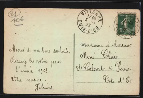 AK Vitteaux, Rue de la Ville