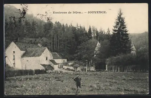 AK Jouvence, Ortspartie am Waldrand