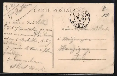 AK Is-sur-Tille, Place Jean-Durand