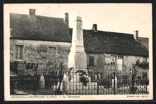 AK Grosbois-en-Montagne, Le Monument