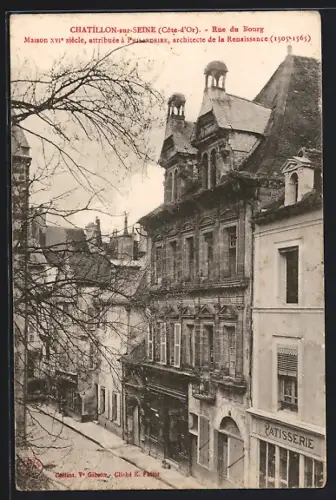 AK Chatillon-sur-Seine, Rue de Bourg