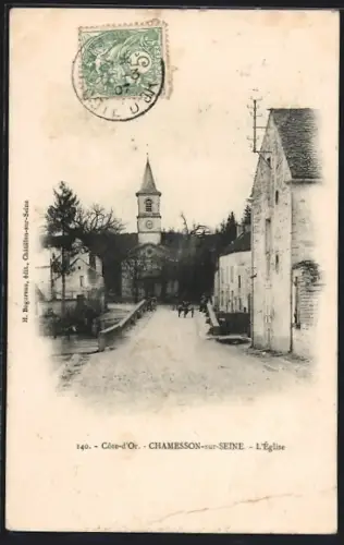 AK Chamesson-sur-Seine, L`Église