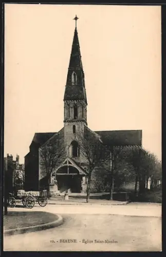 AK Beaune, Église Saint-Nicolas