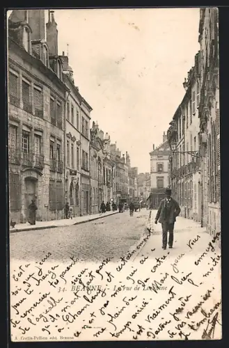 AK Beaune, La rue de Lorraine