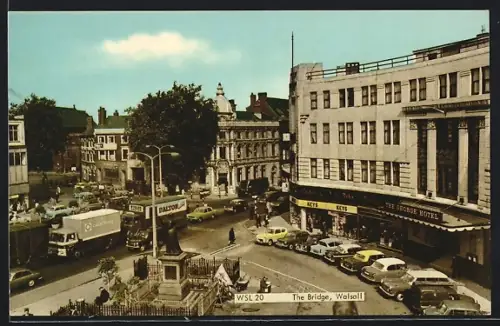 AK Walsall, The Bridge, Monument